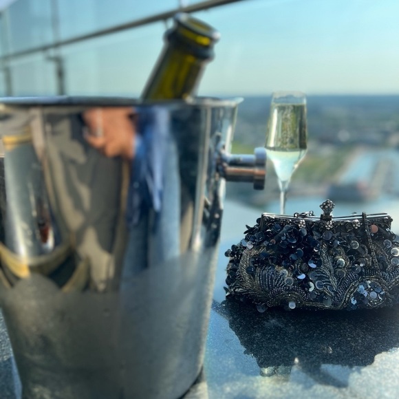 3/$60 Vintage Beaded Sequin Mermaidcore Handbag Shoulder Bag - Picture 2 of 7